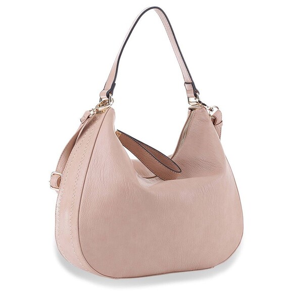 Retro Classic Hobo Shoulder Tote Handbag with Zipper Closure for Women